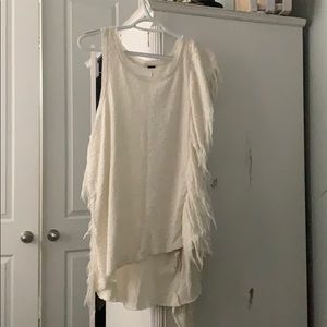 FP fringe one sleeve shirt